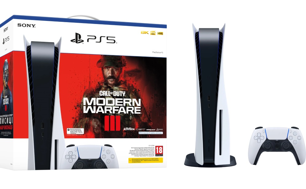

Игровая приставка Sony PlayStation 5 825 Гб + Call of Duty: Modern Warfare lll, Белый, PlayStation 5