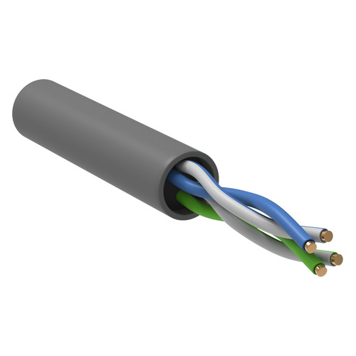 Кабель информационный ITK кат.5е, 305м, серый [lc1-c5e02-111-r]