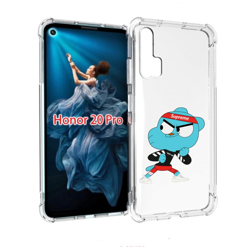 

Чехол бампер MyPads Модный-Гамбол для Honor 20 Pro противоударный, Прозрачный, Tocco
