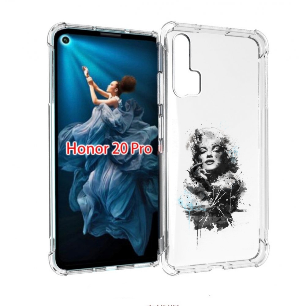 

Чехол бампер MyPads Мерлин Монро загадочная женский для Honor 20, Прозрачный, Tocco