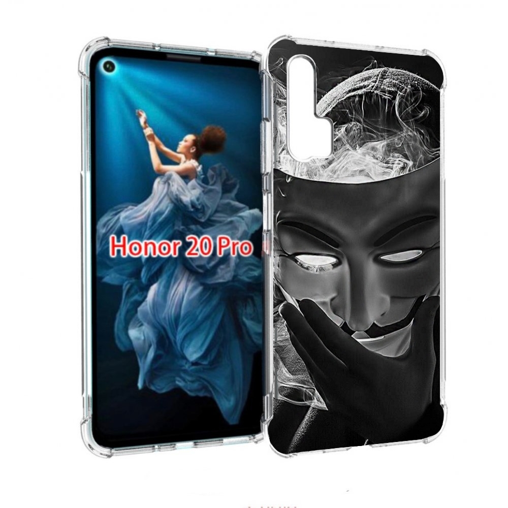 

Чехол бампер MyPads Маска для Honor 20 Pro противоударный, Прозрачный, Tocco