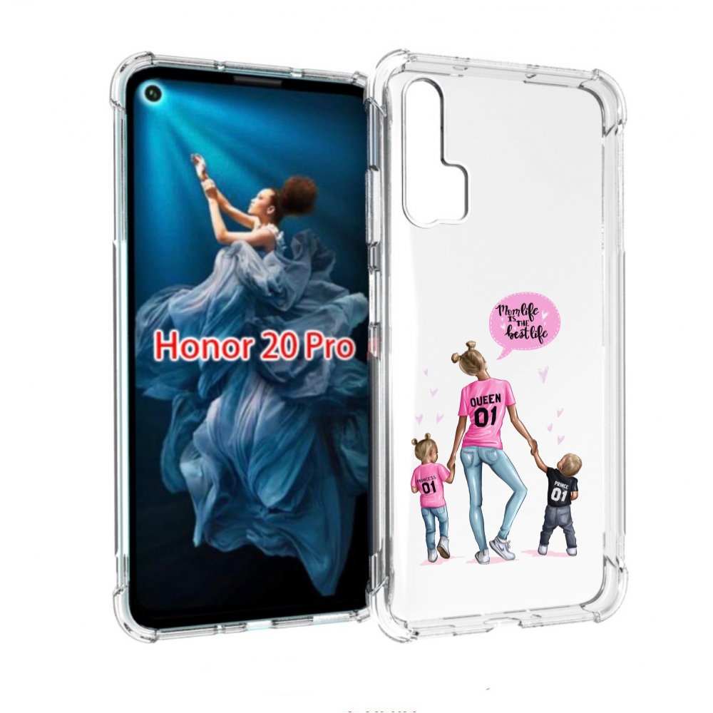 

Чехол бампер MyPads Мама-королева женский для Honor 20 Pro проти, Прозрачный, Tocco