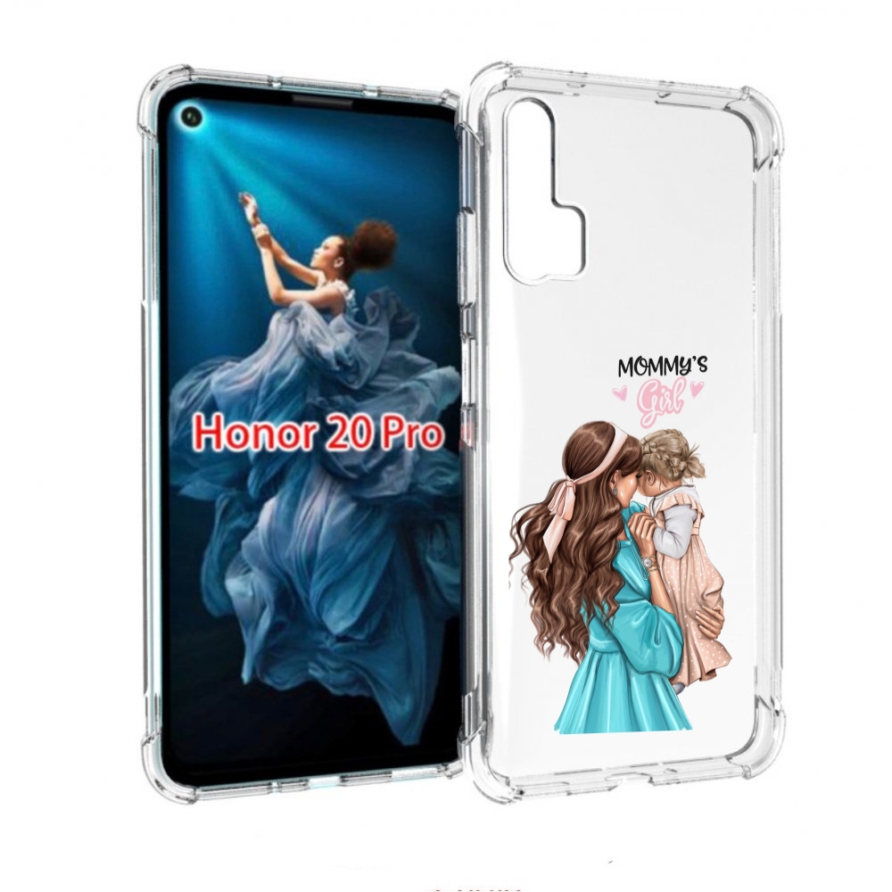 

Чехол бампер MyPads Мама-девочки женский для Honor 20 Pro против, Прозрачный, Tocco