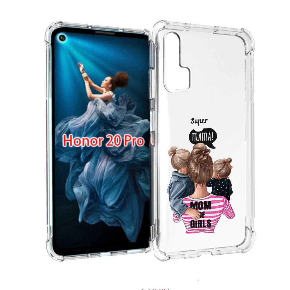 

Чехол бампер MyPads Мама-девочек женский для Honor 20 Pro против, Прозрачный, Tocco