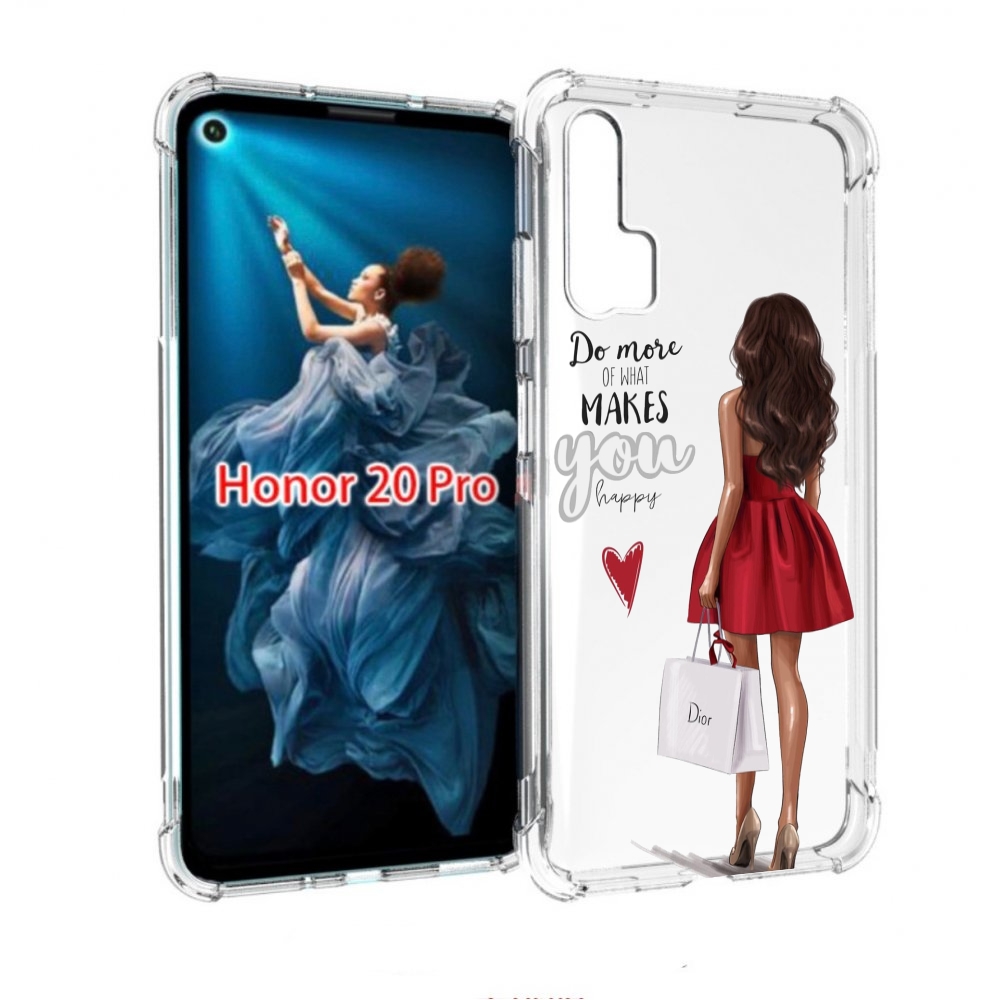 

Чехол бампер MyPads Маленькие-радости женский для Honor 20 Pro п, Прозрачный, Tocco