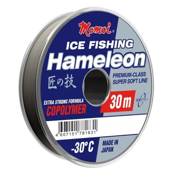 Momoi Леска монофильная MOMOI HAMELEON ICE FISHING (163346  (30 м 0,12мм) )