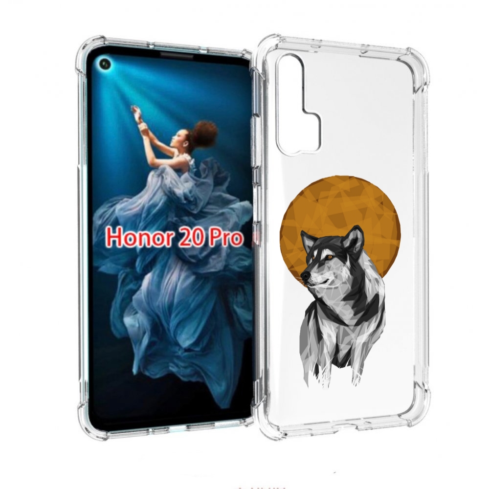 

Чехол бампер MyPads Лунный волк для Honor 20 Pro противоударный, Прозрачный, Tocco