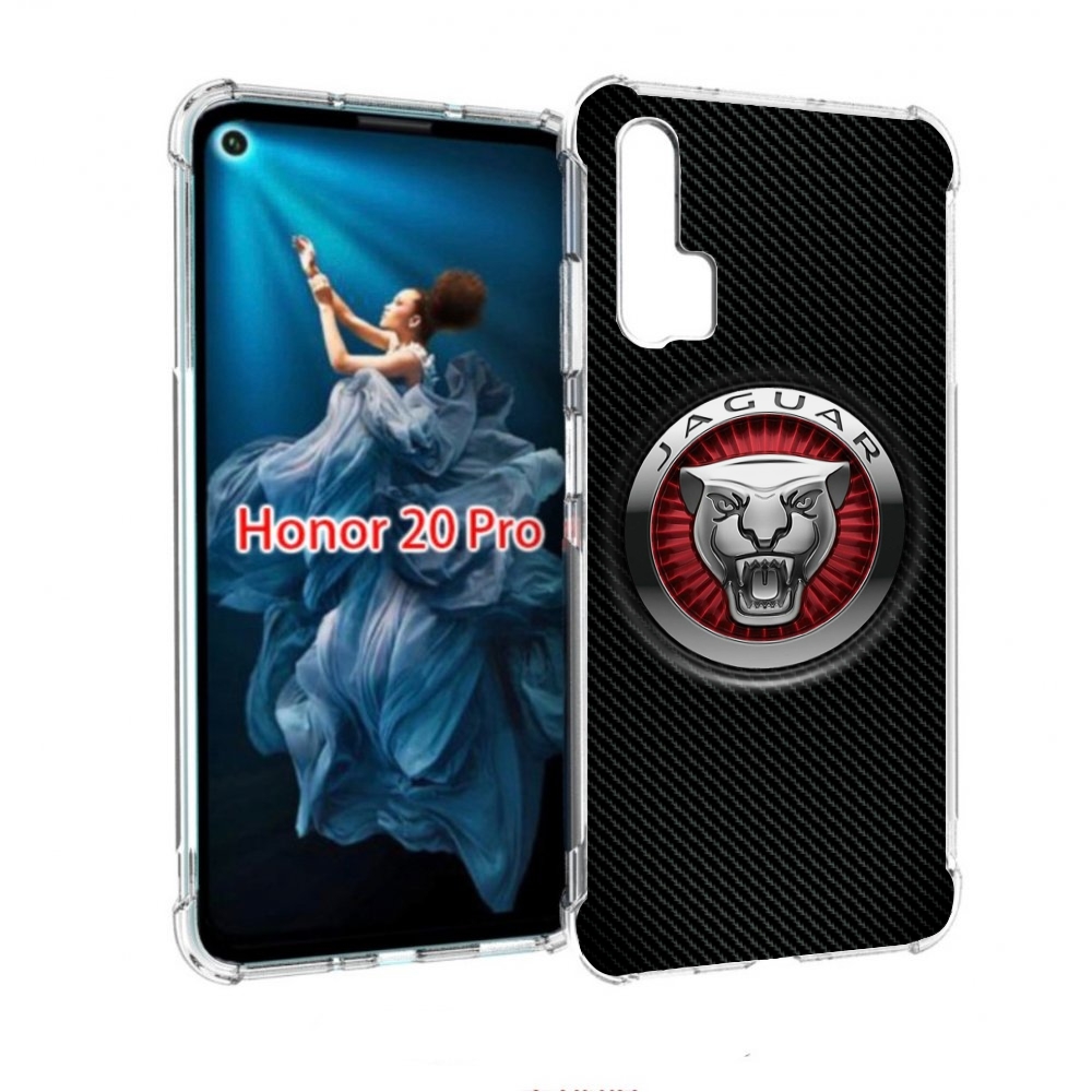 

Чехол бампер MyPads Лого-ягуар для Honor 20 Pro противоударный, Прозрачный, Tocco