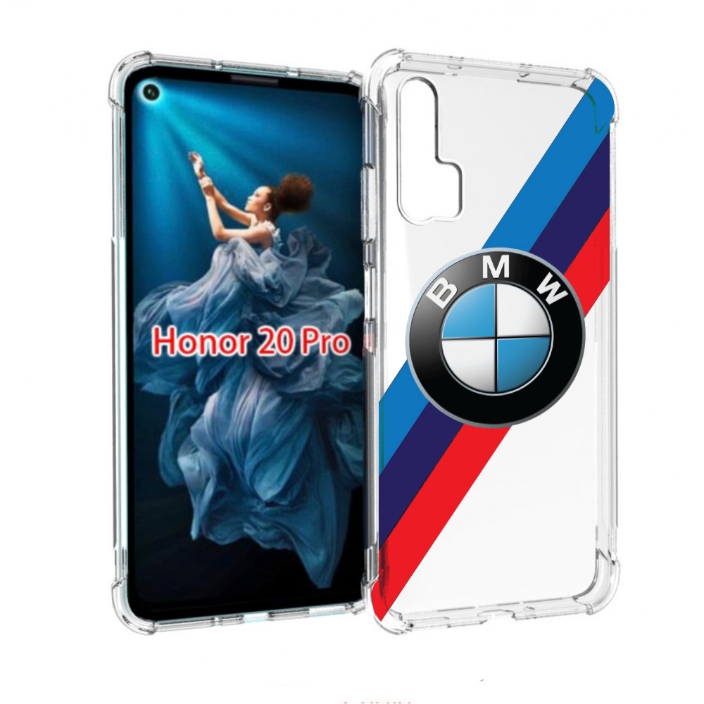 

Чехол бампер MyPads Лого-BMW мужской для Honor 20 Pro противоуда, Прозрачный, Tocco