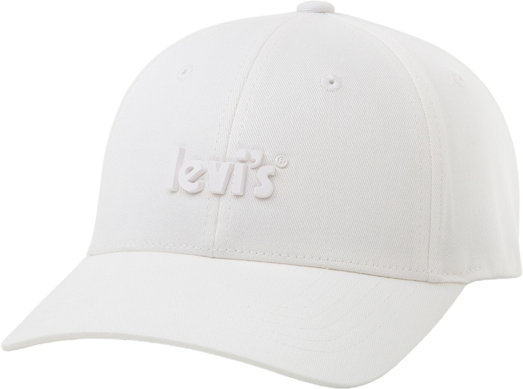 Бейсболка унисекс Levi's Women Poster Logo Flex Fit Cap белая, one size