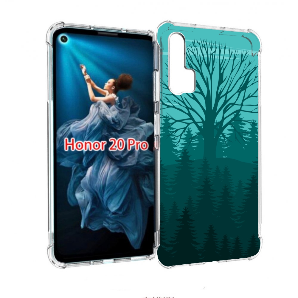 

Чехол бампер MyPads Лес для Honor 20 Pro противоударный, Прозрачный, Tocco