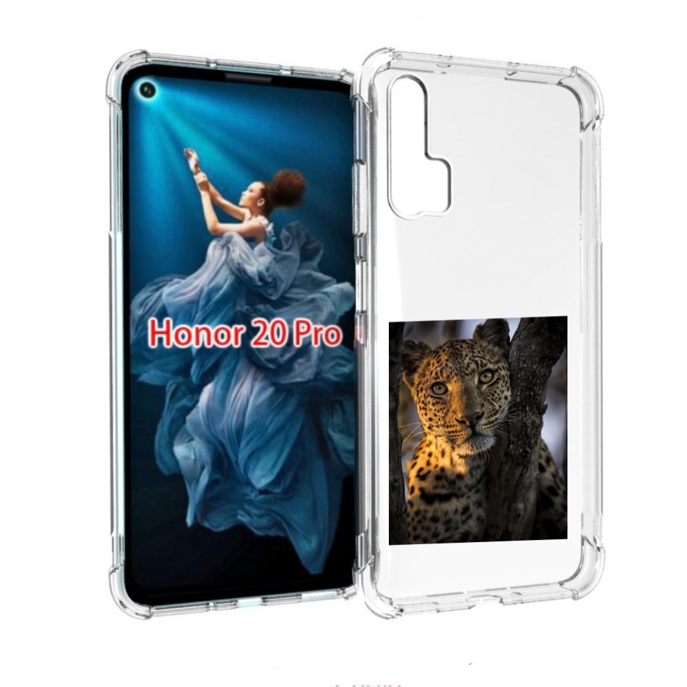 

Чехол бампер MyPads Леопард для Honor 20 Pro противоударный, Прозрачный, Tocco