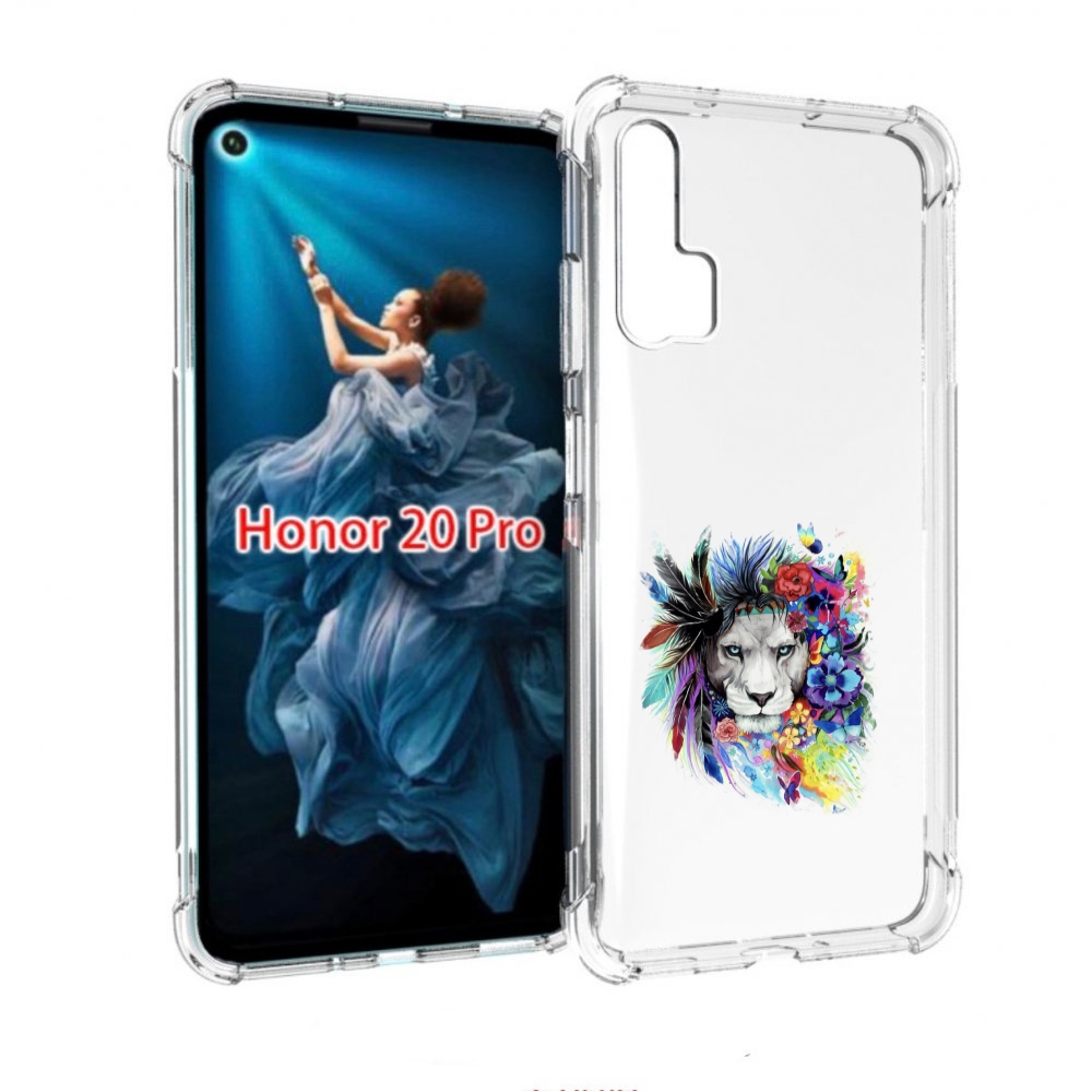 

Чехол бампер MyPads Лев 2 для Honor 20 Pro противоударный, Прозрачный, Tocco