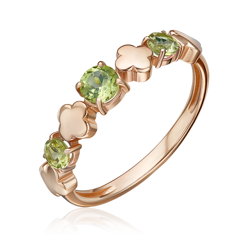 

Кольцо из золота р.18 PLATINA jewelry 01-5835-00-205-1110, хризолит, 01-5835-00-205-1110