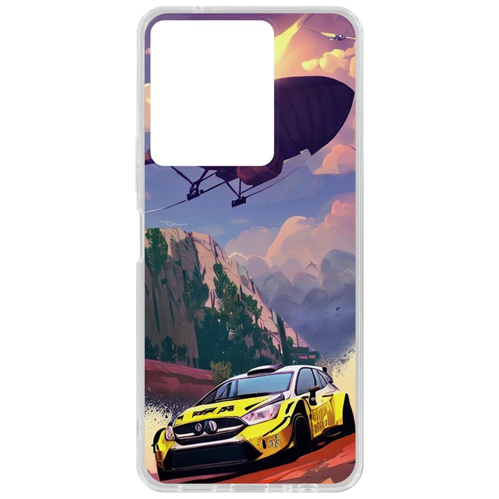 

Чехол-накладка Krutoff Clear Case Гонка для Vivo Y36, Прозрачный