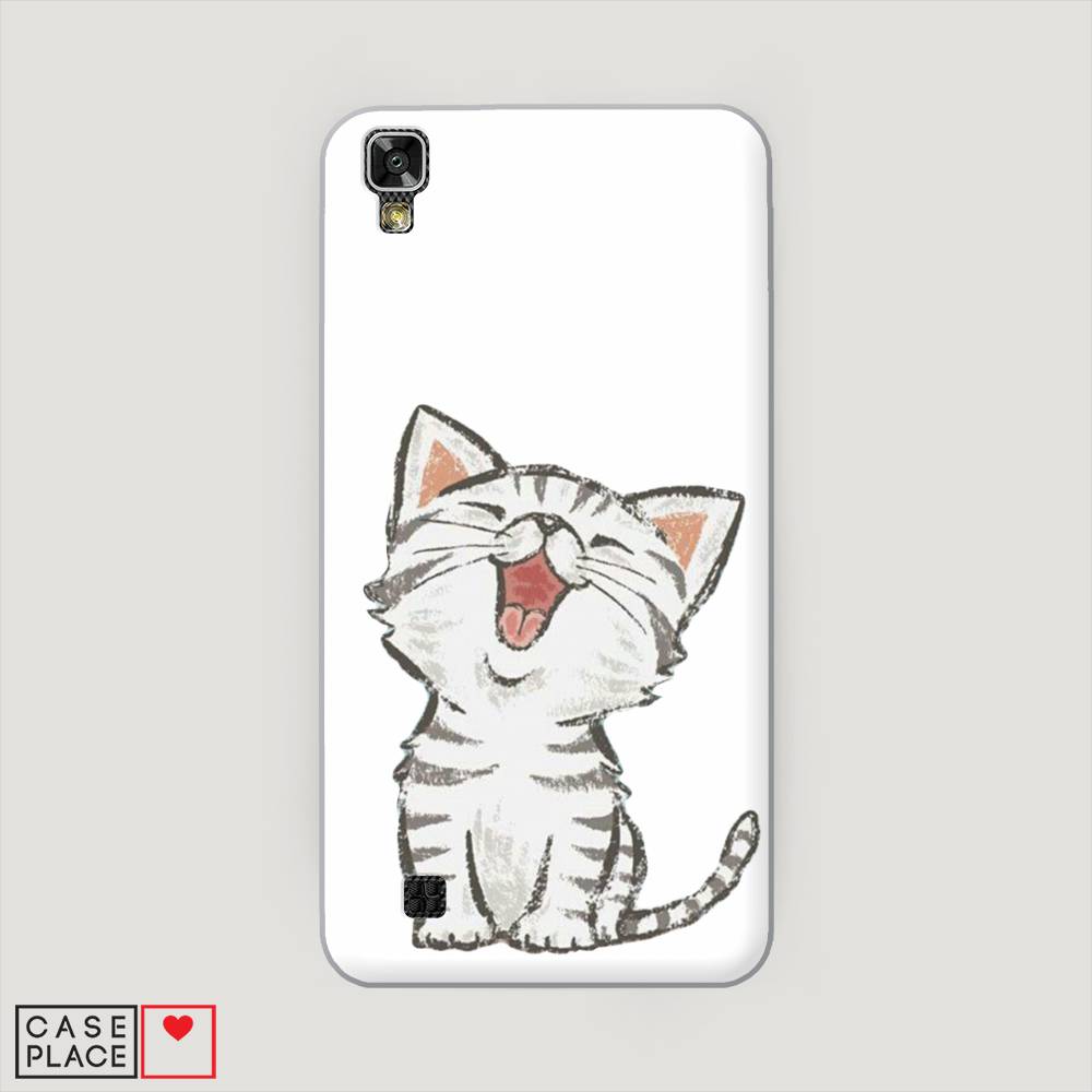 

Чехол Awog на LG X Power (K220DS) "Котенок рисованный", Серый;белый, 82350-1