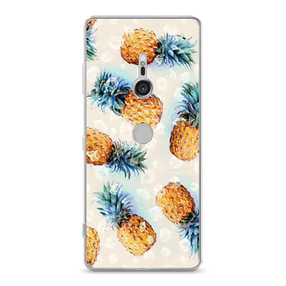 

Чехол Awog на Sony Xperia XZ3 "Ананасы", Разноцветный, 53650-3