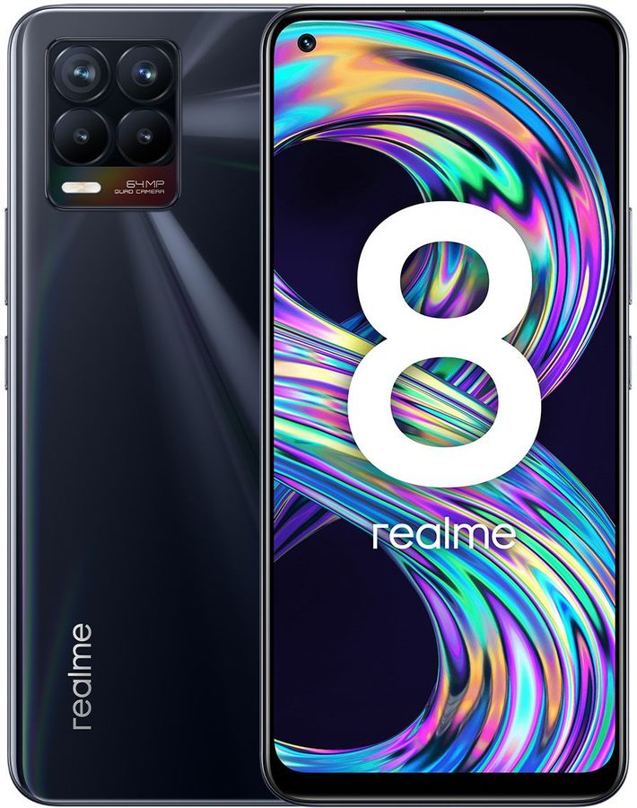 

Смартфон REALME 8 6/128GB BLACK, 8 6/128GB