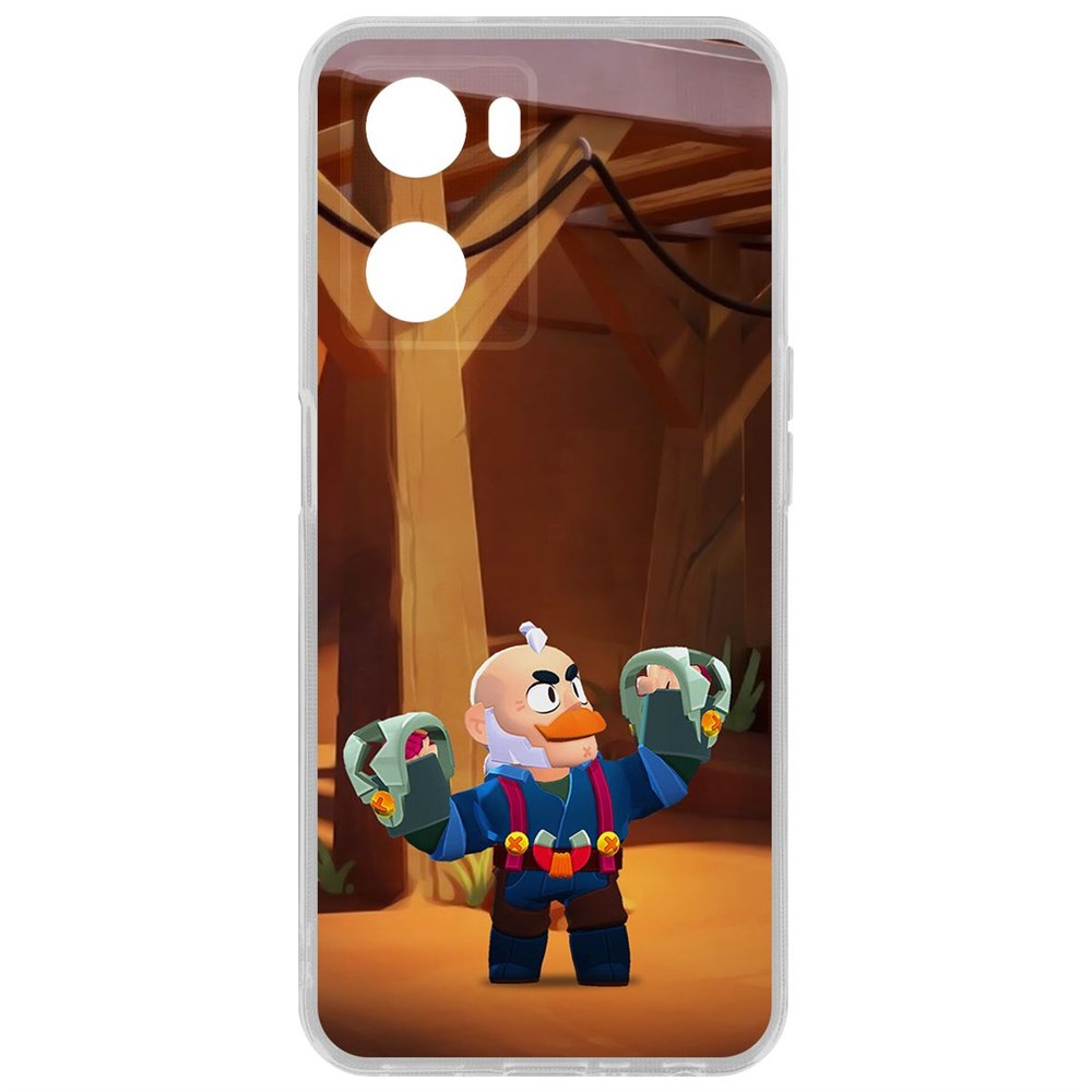 

Чехол Brawl Stars-Сэм для Oppo A57s, Прозрачный