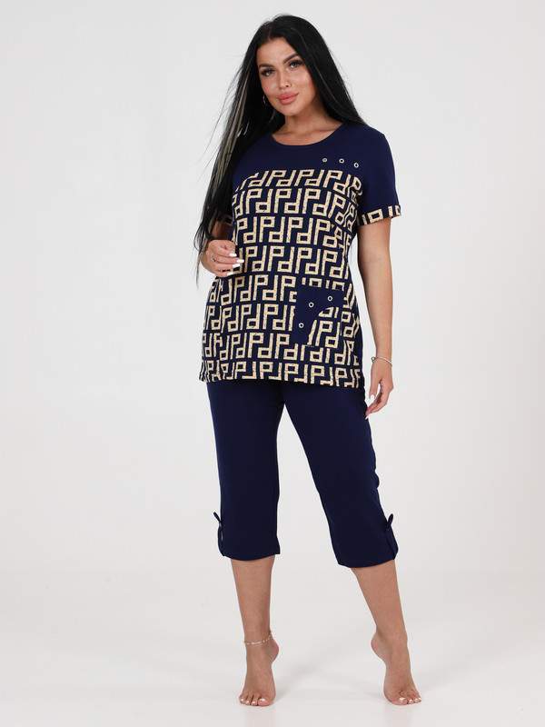 Комплект домашний женский Home Style 232 синий 60 RU 1417₽