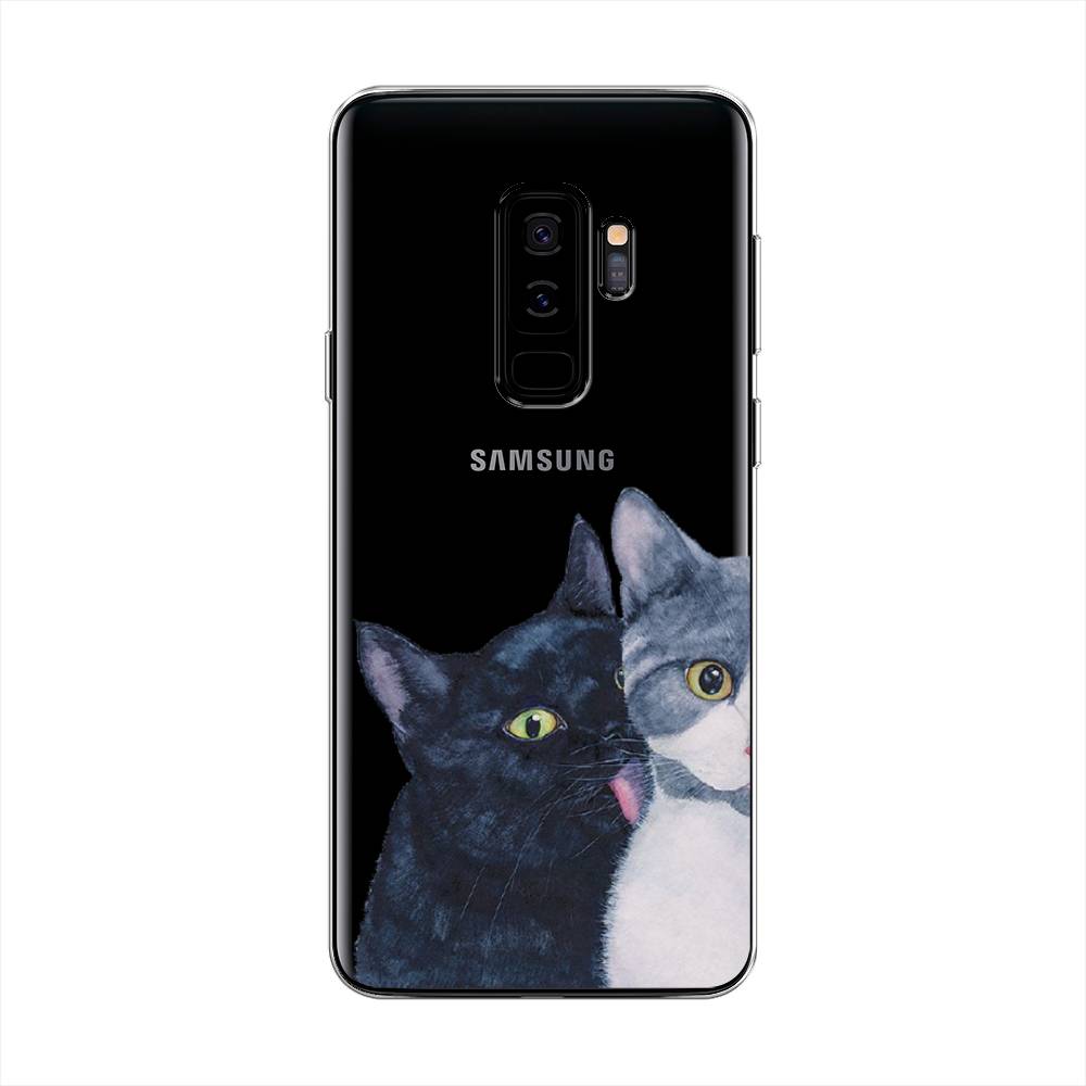 

Чехол Awog на Samsung Galaxy S9 + "Кошачья любовь", Синий, 25850-1