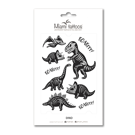 

Переводные тату Miami Tattoos Dino