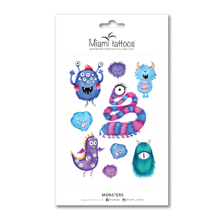 

Переводные тату Miami Tattoos Monsters