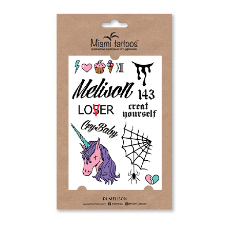 

Переводные тату Miami Tattoos Di Melisson