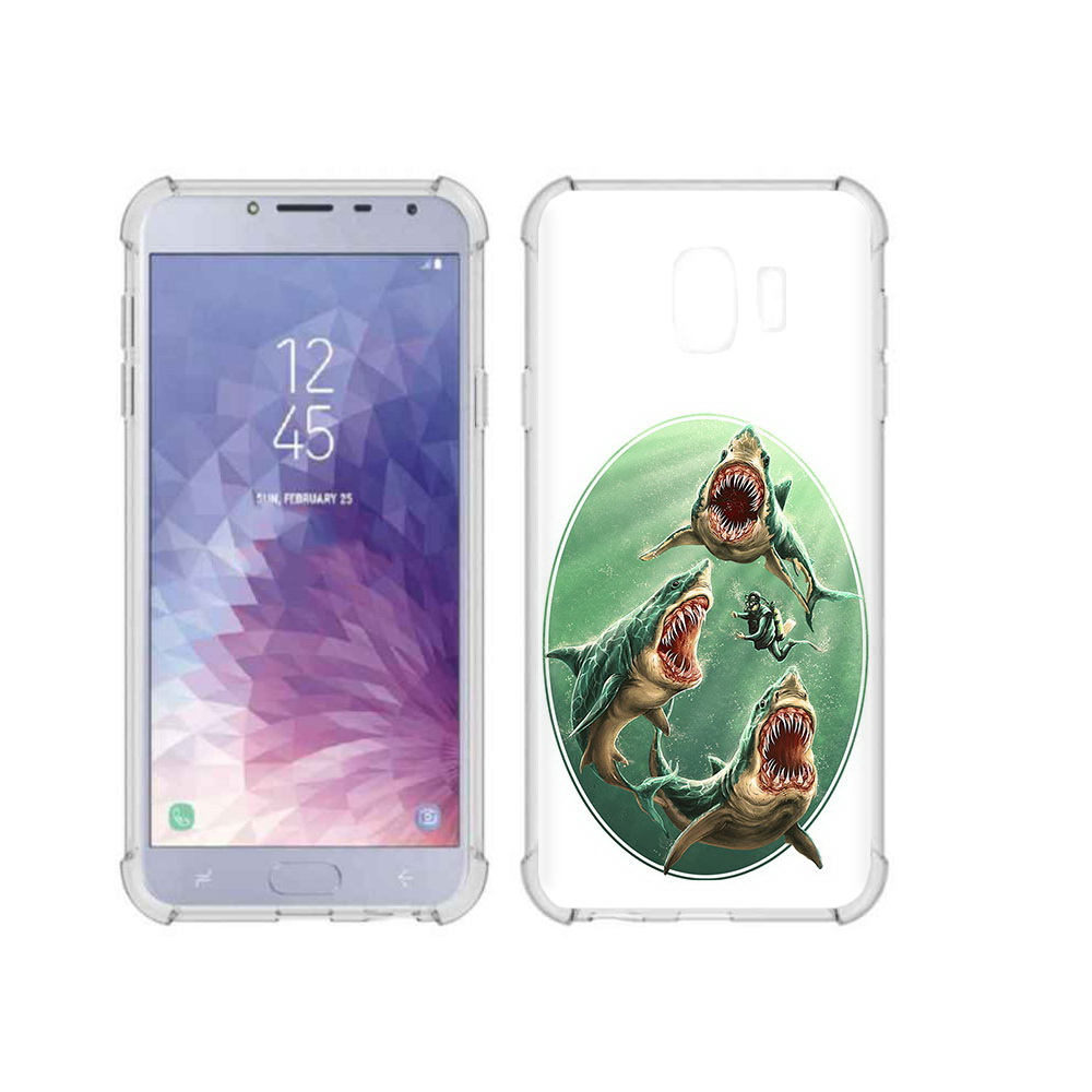 

Чехол MyPads Tocco для Samsung Galaxy J4 (2018) синяя бездна, Прозрачный, Tocco