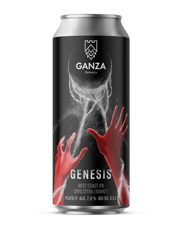 

Пиво Ganza Genesis IPA светлое 0,5 л, ТН-00003647