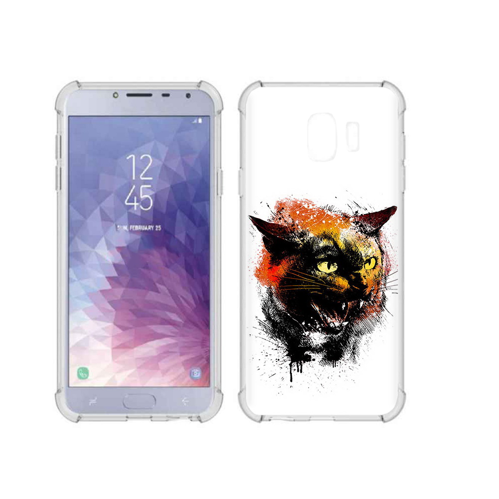 

Чехол MyPads Tocco для Samsung Galaxy J4 (2018) сиамский кот, Прозрачный, Tocco