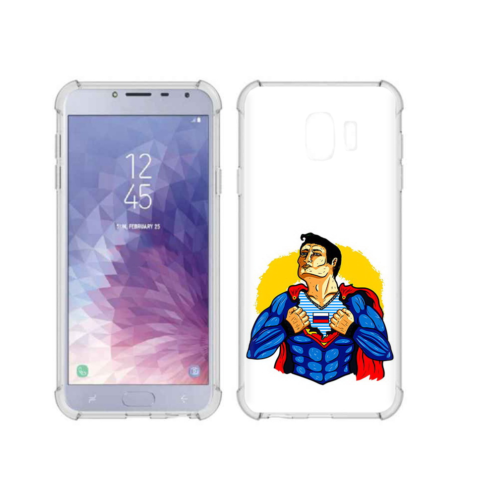 Чехол MyPads Tocco для Samsung Galaxy J4 (2018) русский супермен