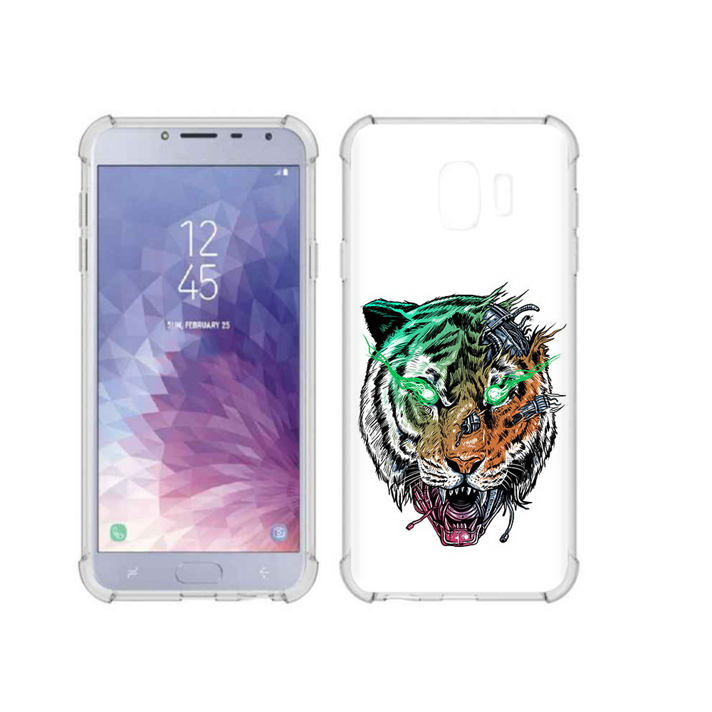 

Чехол MyPads Tocco для Samsung Galaxy J4 (2018) робо-тигр, Прозрачный, Tocco