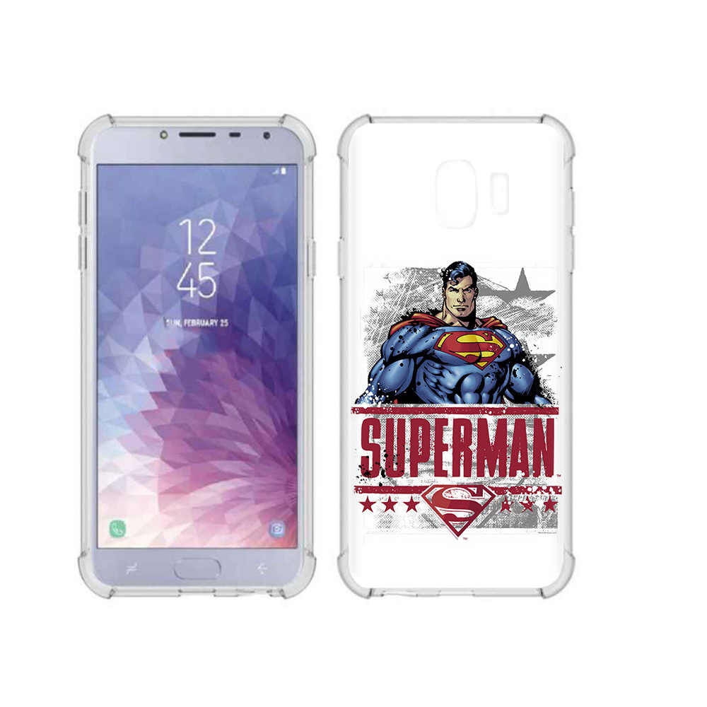 

Чехол MyPads Tocco для Samsung Galaxy J4 (2018) рисунок супермен, Прозрачный, Tocco