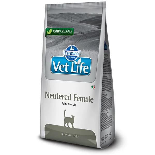 

Сухой корм для кошек FARMINA VET LIFE FELINE NEUTERED FEMALE, 2шт по 2кг