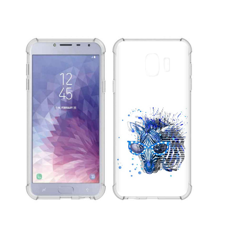 

Чехол MyPads Tocco для Samsung Galaxy J4 (2018) расплывчатая зебра, Прозрачный, Tocco