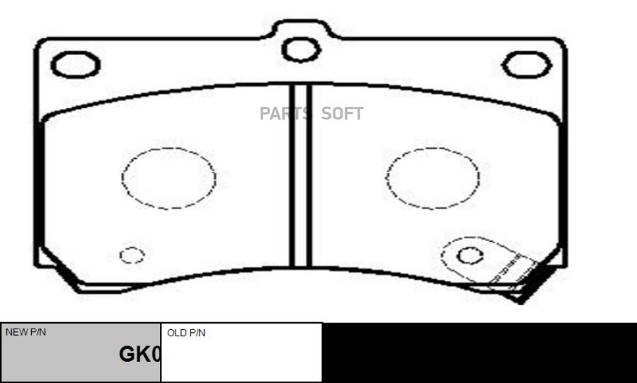 

Тормозные колодки Ctr GK0648