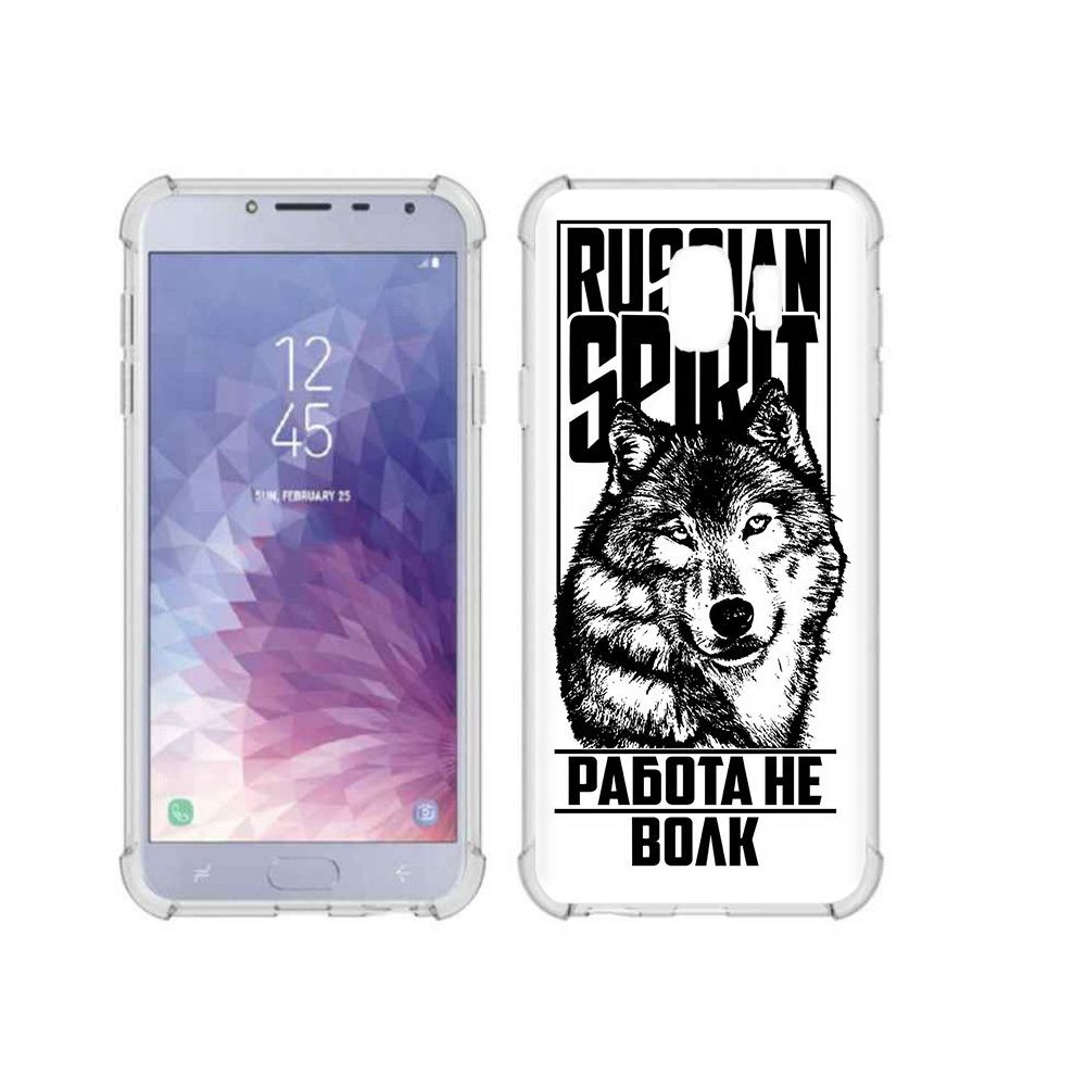 

Чехол MyPads Tocco для Samsung Galaxy J4 (2018) работа не волк, Прозрачный, Tocco