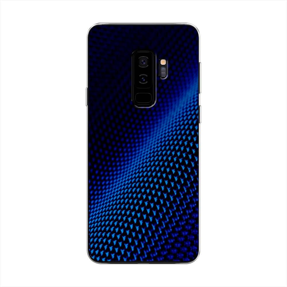 

Чехол Awog на Samsung Galaxy S9 + "Синий карбон", Черный;синий, 25850-3