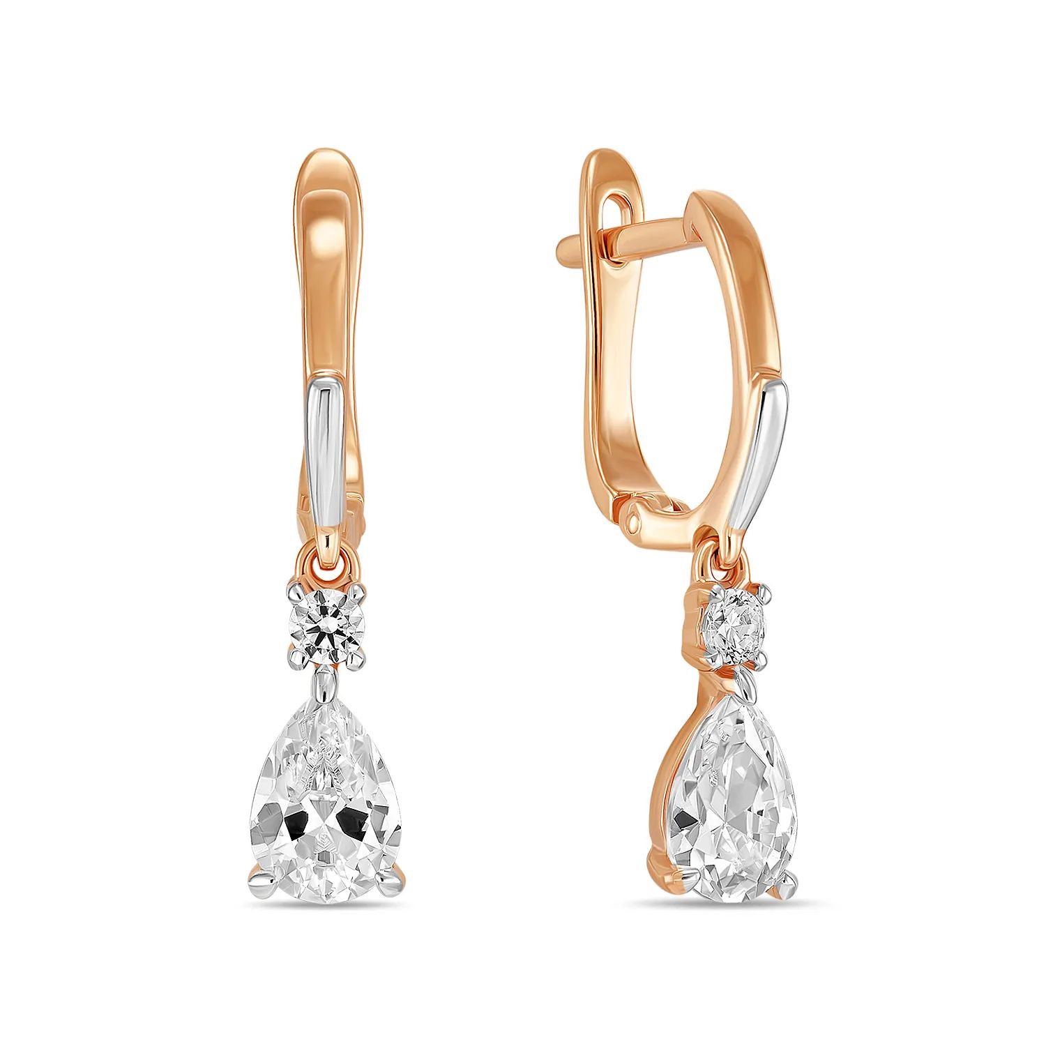Серьги из золота с фианитом MIUZ Diamonds E01-L-59997-Z
