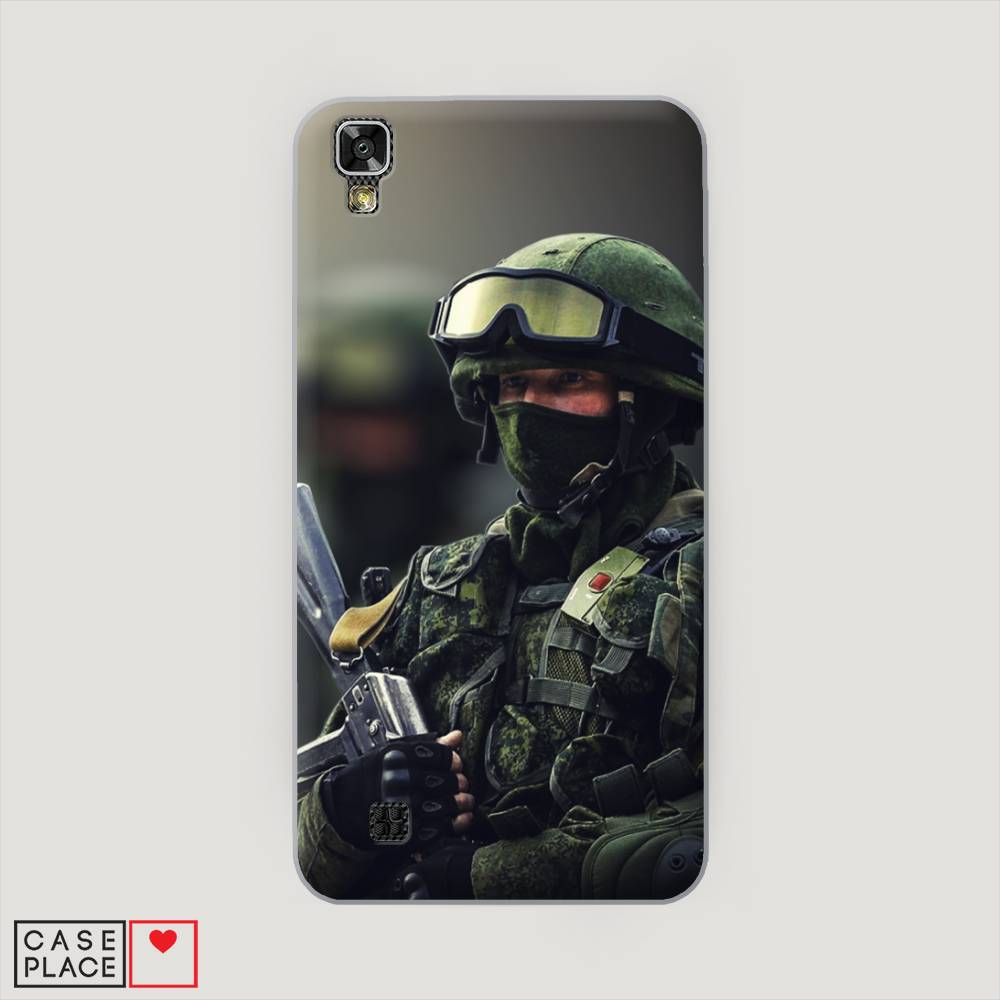 

Чехол Awog на LG X Power (K220DS) "Солдат", Зеленый;серый, 82350-5