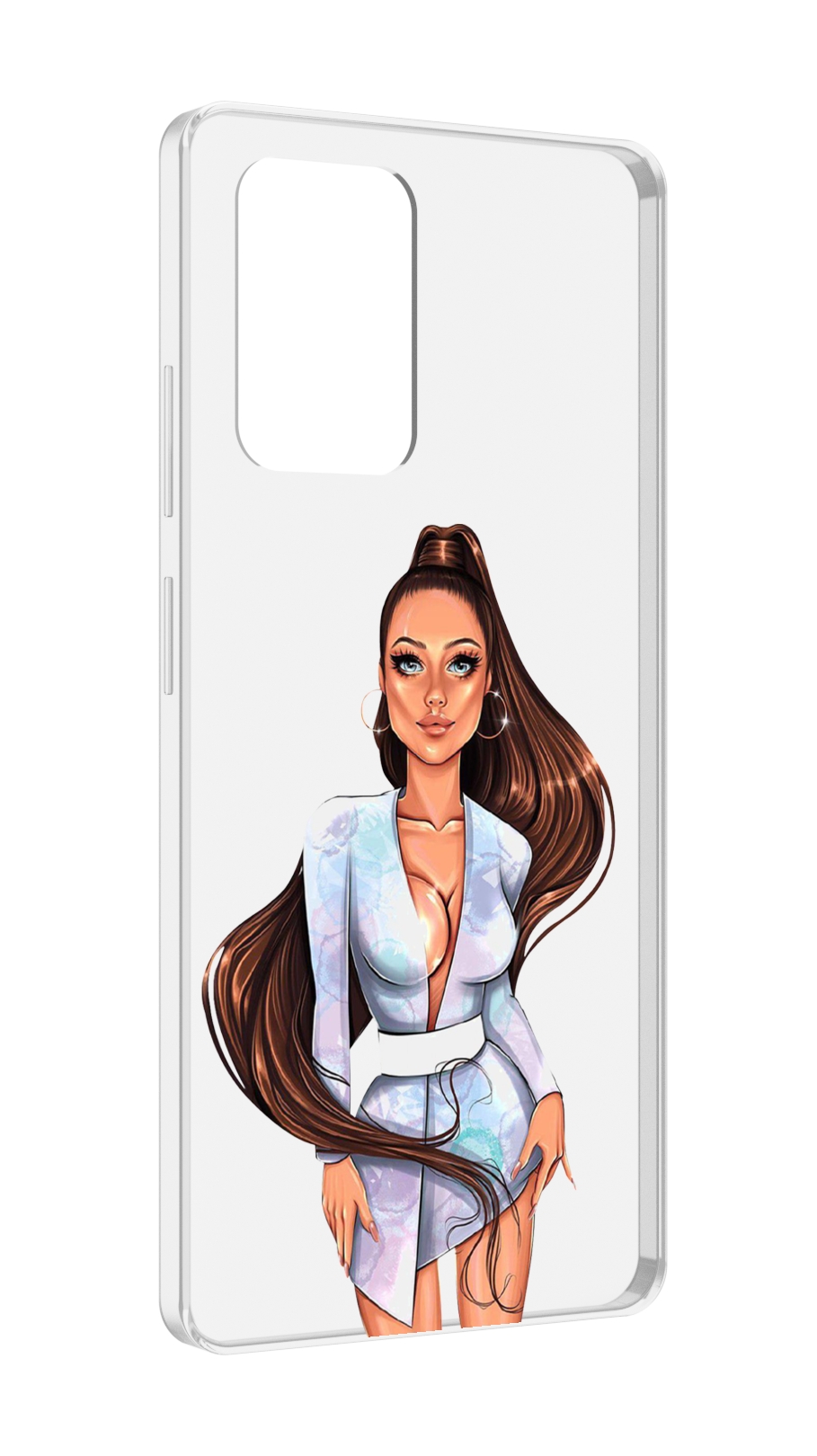 

Чехол MyPads девушка-с-очень-длинными-волосами женский для ZTE Blade V40 Pro, Tocco