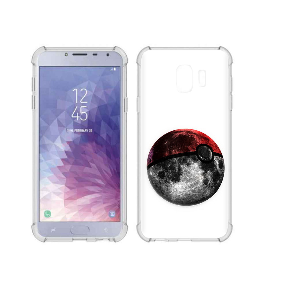 

Чехол MyPads Tocco для Samsung Galaxy J4 (2018) планета покебол, Прозрачный, Tocco