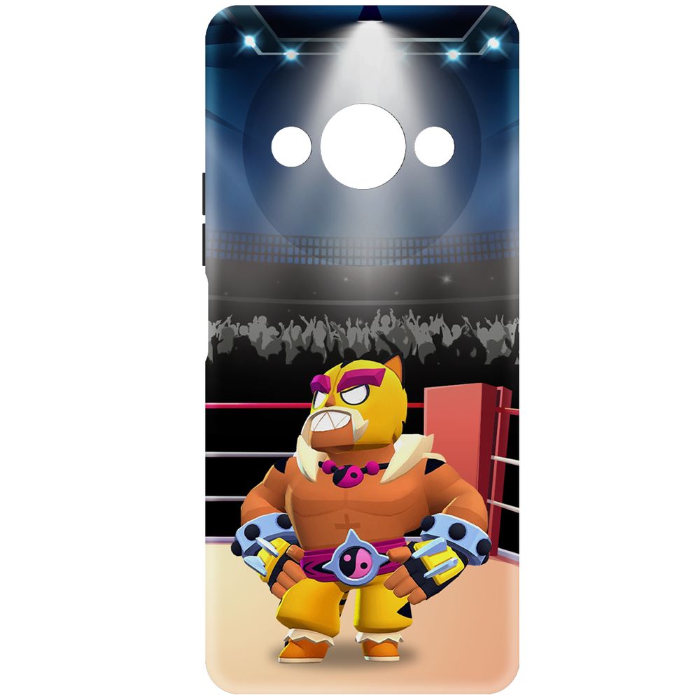 

Чехол-накладка Krutoff Soft Case Brawl Stars - Эль Тигро для Xiaomi Redmi A3 черный