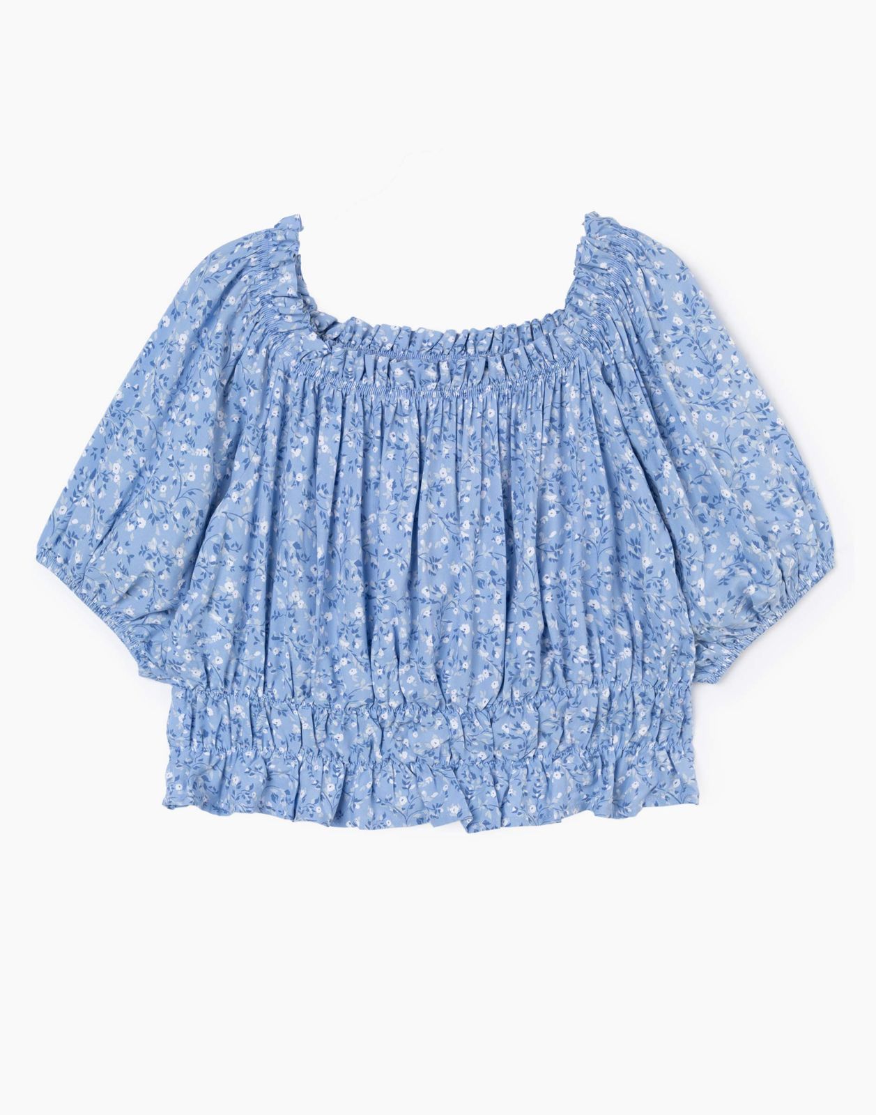 

Блузка для девочки Gloria Jeans GWT004058 голубой/белый 10-12л/152, GWT004058
