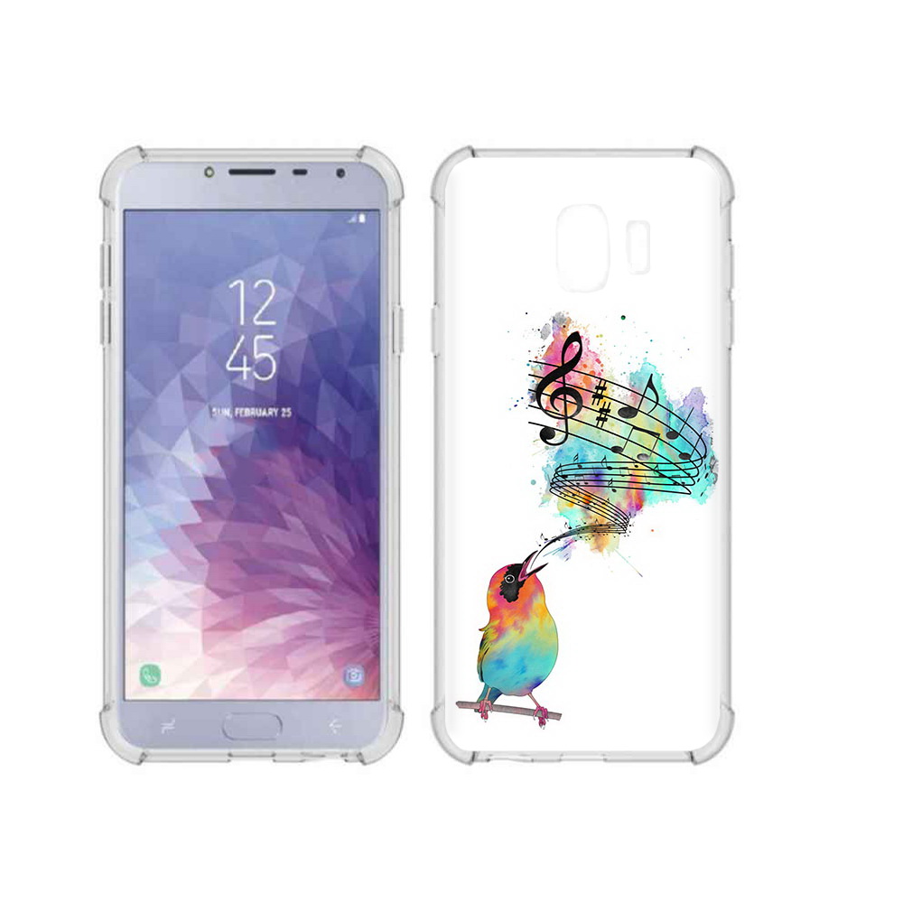 

Чехол MyPads Tocco для Samsung Galaxy J4 (2018) певчая птичка, Прозрачный, Tocco