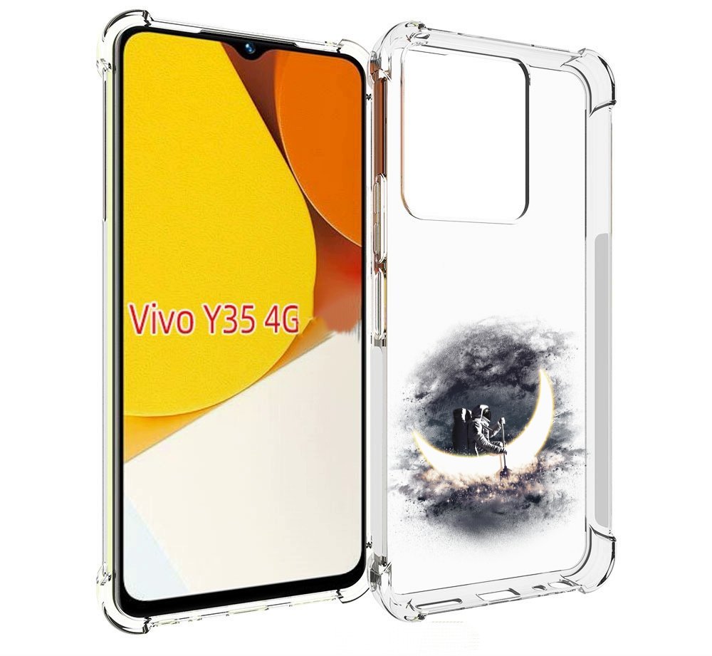 

Чехол MyPads лунный путешественник для Vivo Y35 4G 2022 / Vivo Y22, Прозрачный, Tocco