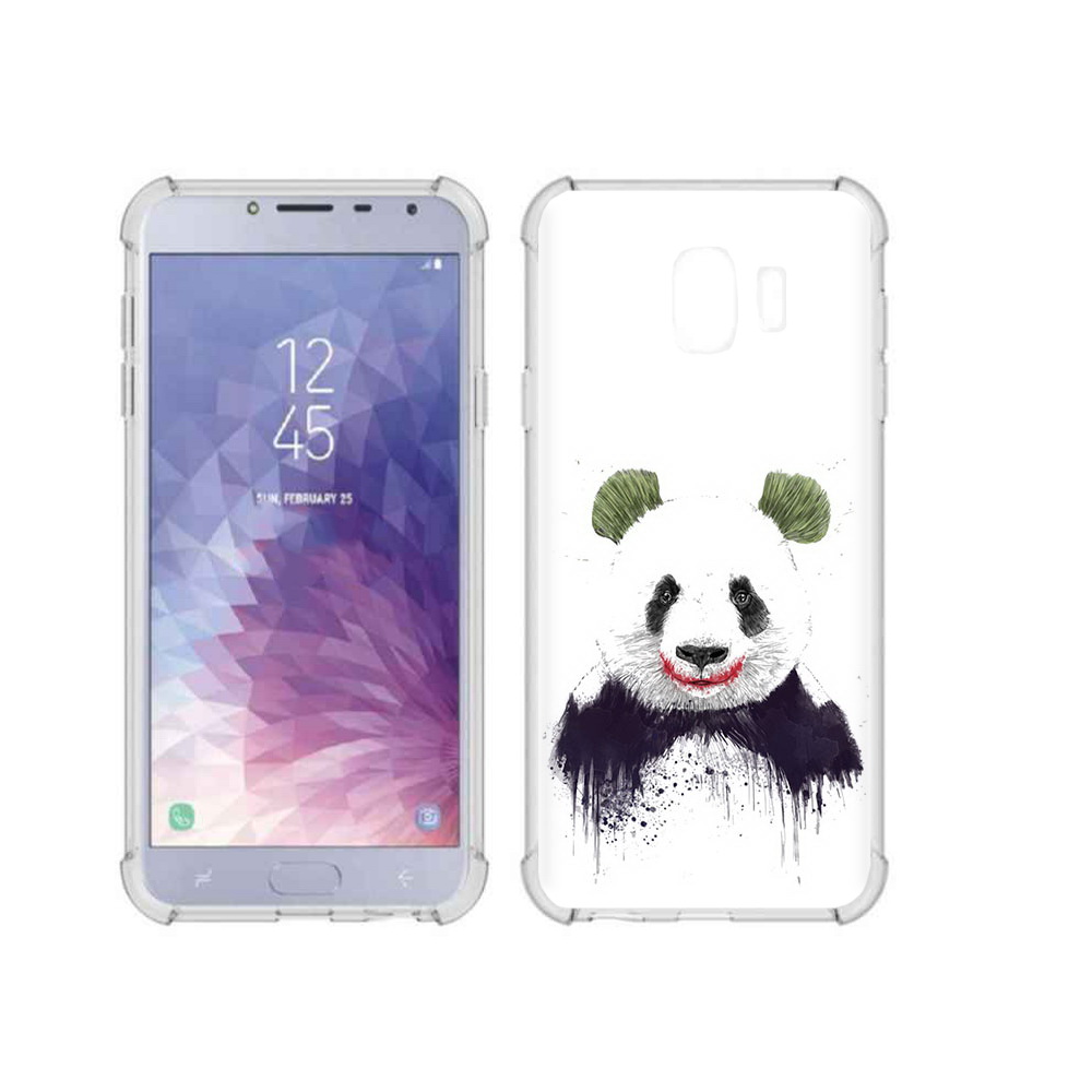 

Чехол MyPads Tocco для Samsung Galaxy J4 (2018) панда джокер, Прозрачный, Tocco