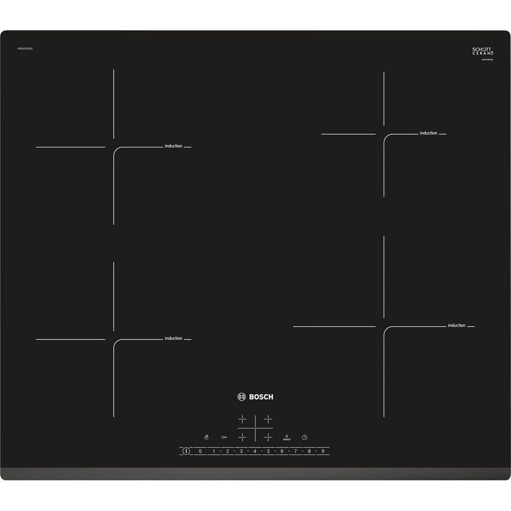 

Встраиваемая варочная панель индукционная Bosch PIE631FB1E черный, PIE631FB1E