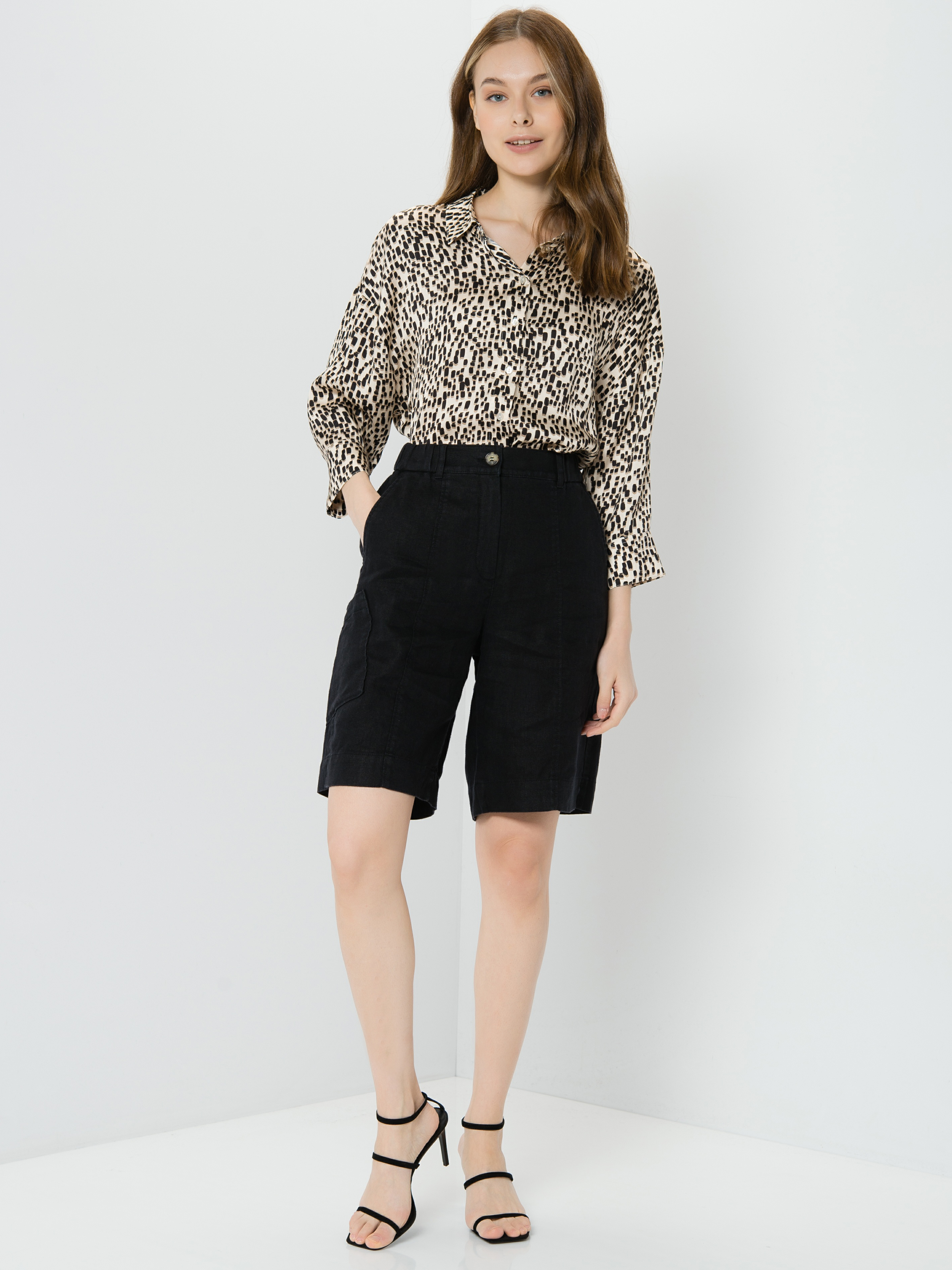 

Шорты женские TAIFUN by GERRY WEBER 120039-11256-1100 черные 36, 120039-11256-1100